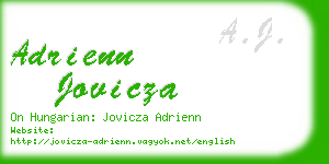 adrienn jovicza business card